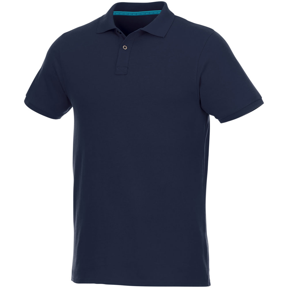 Beryl short sleeve men's organic recycled polo - Navy