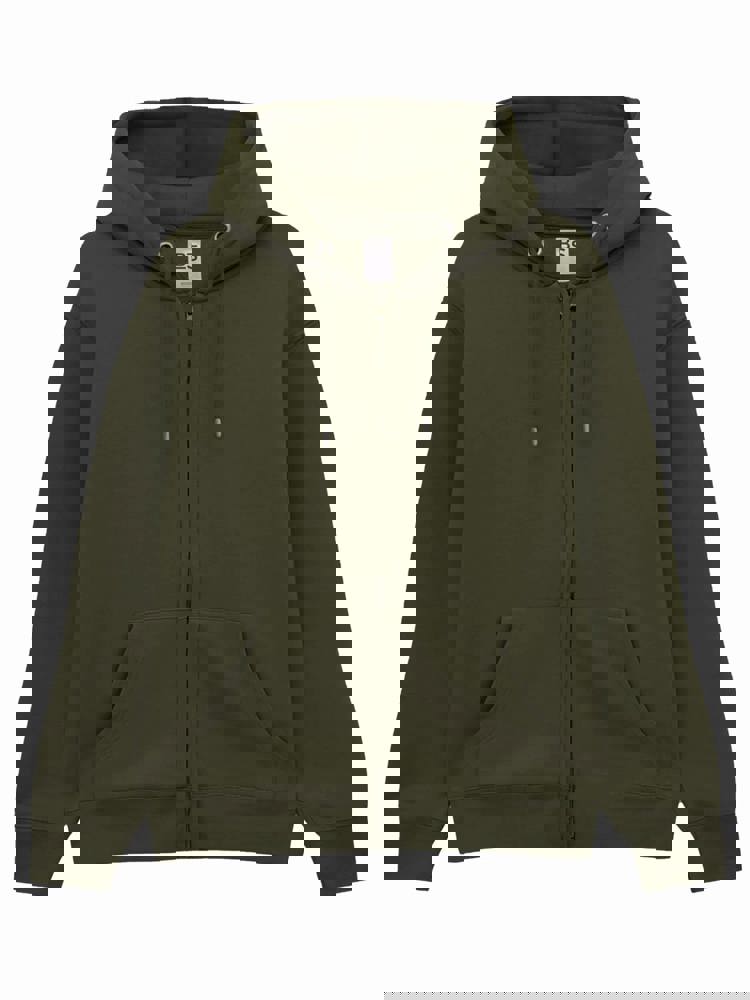 BS Vega Hoodie mit durchgehendem Reißverschluss, 280 gr/m² - Olivgrün (PMS 418C)