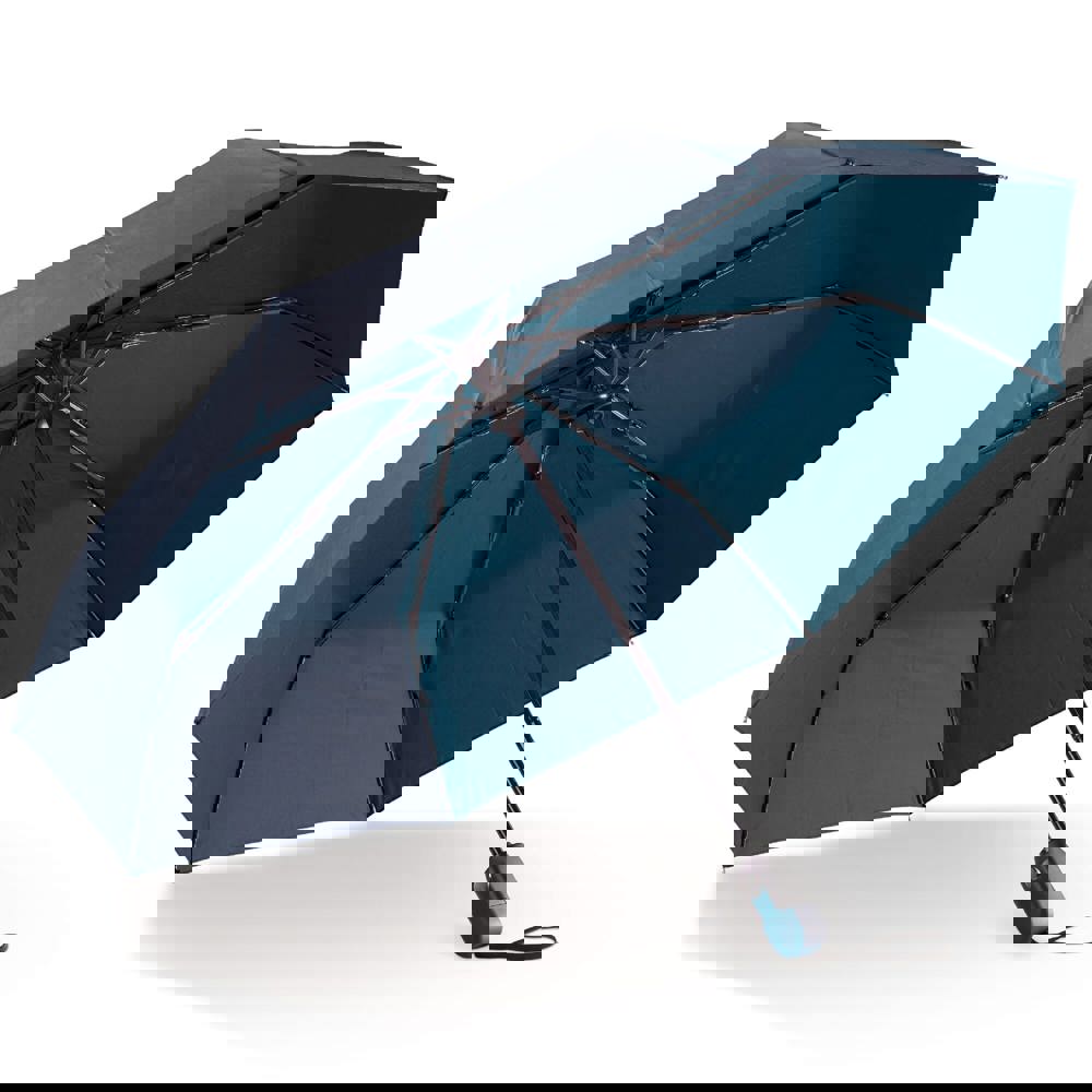 Deluxe foldable umbrella 22” auto open auto close - Dark blue