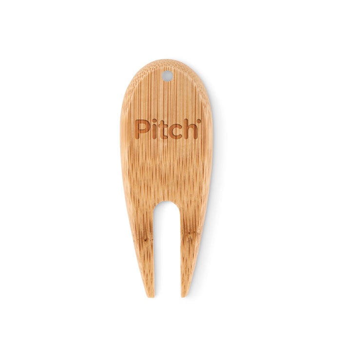 BOGEY - Bamboo golf divot tool