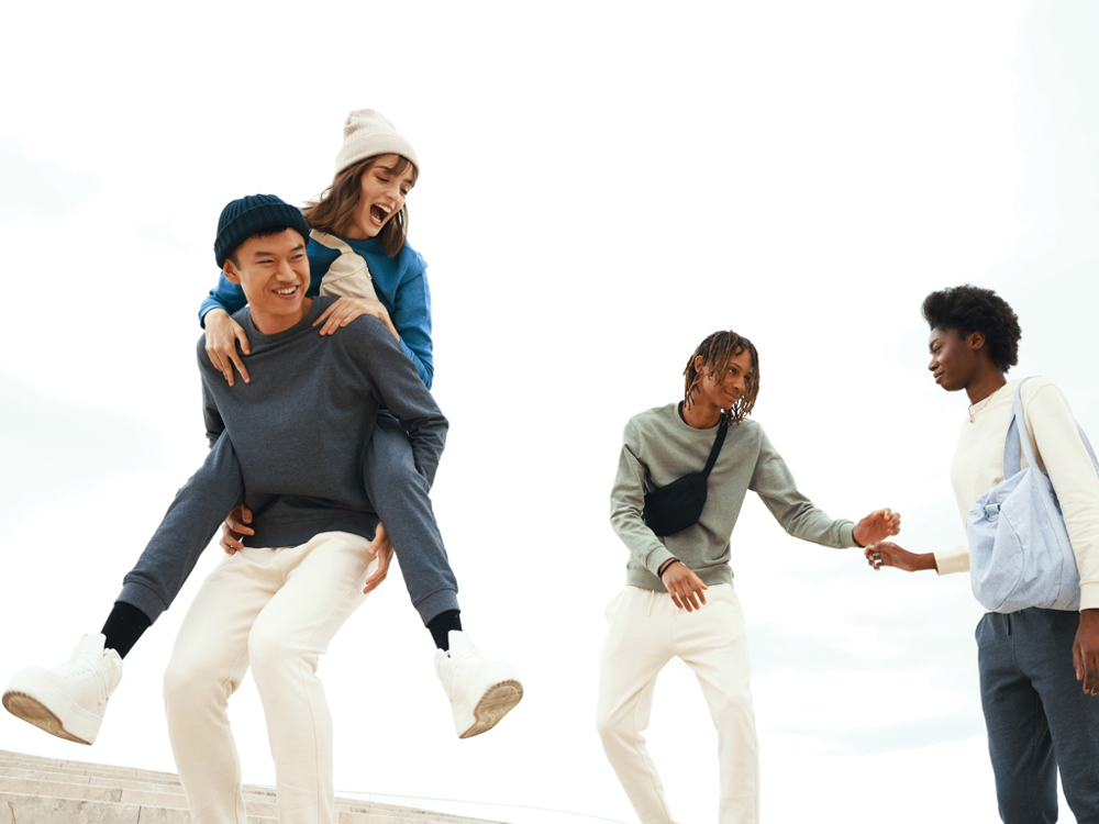 IQONIQ Denali recycled cotton crew neck undyed