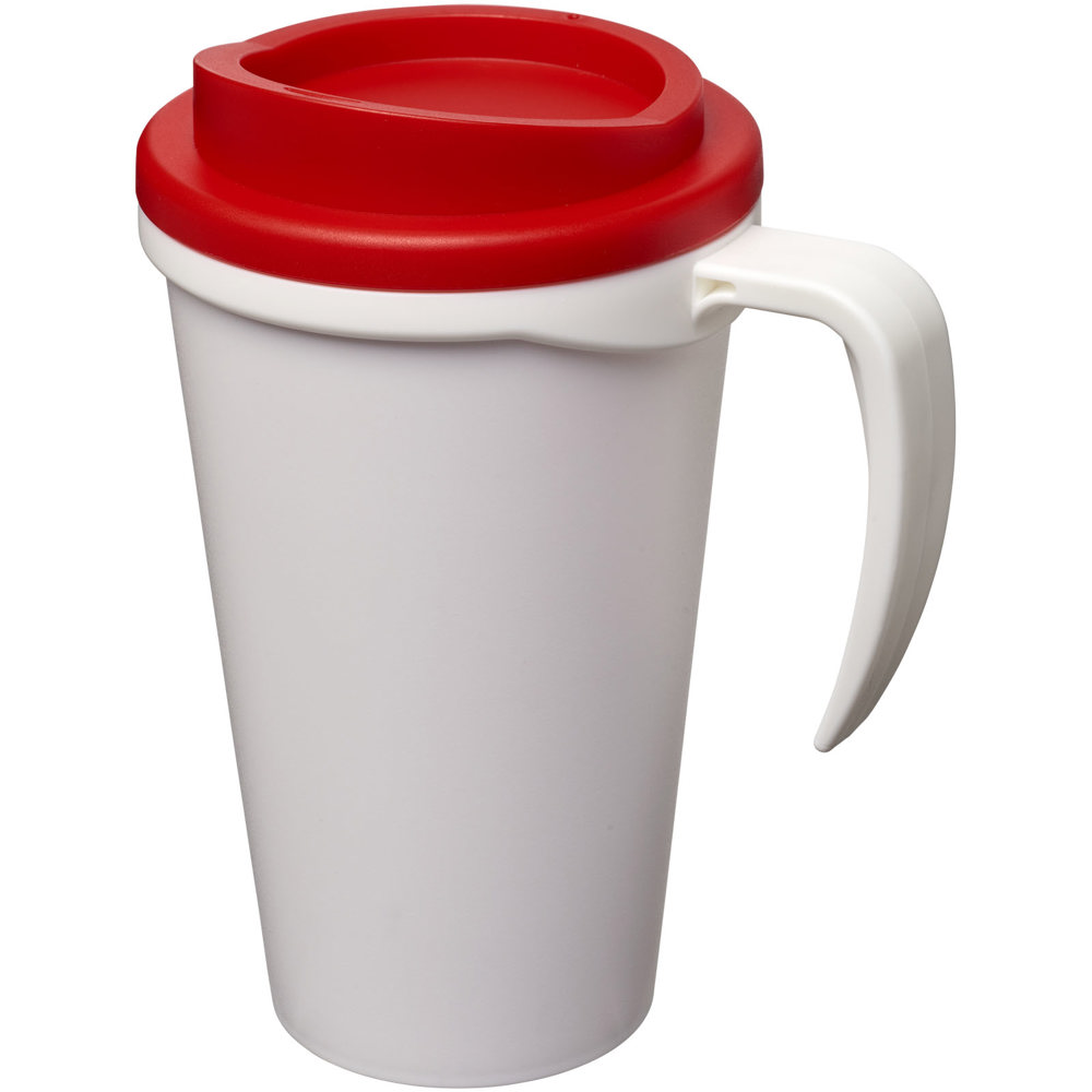 Americano® Grande 350 ml insulated mug - White, Red