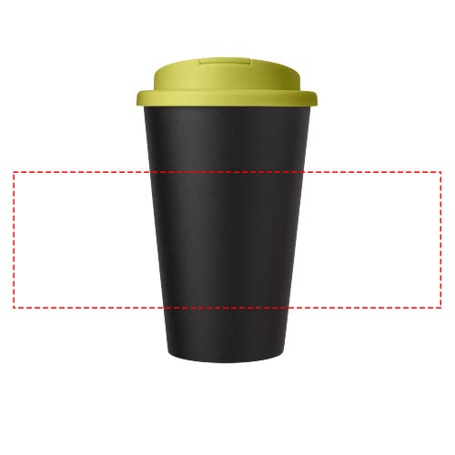 Americano® Eco 350 ml recycled tumbler with spill-proof lid