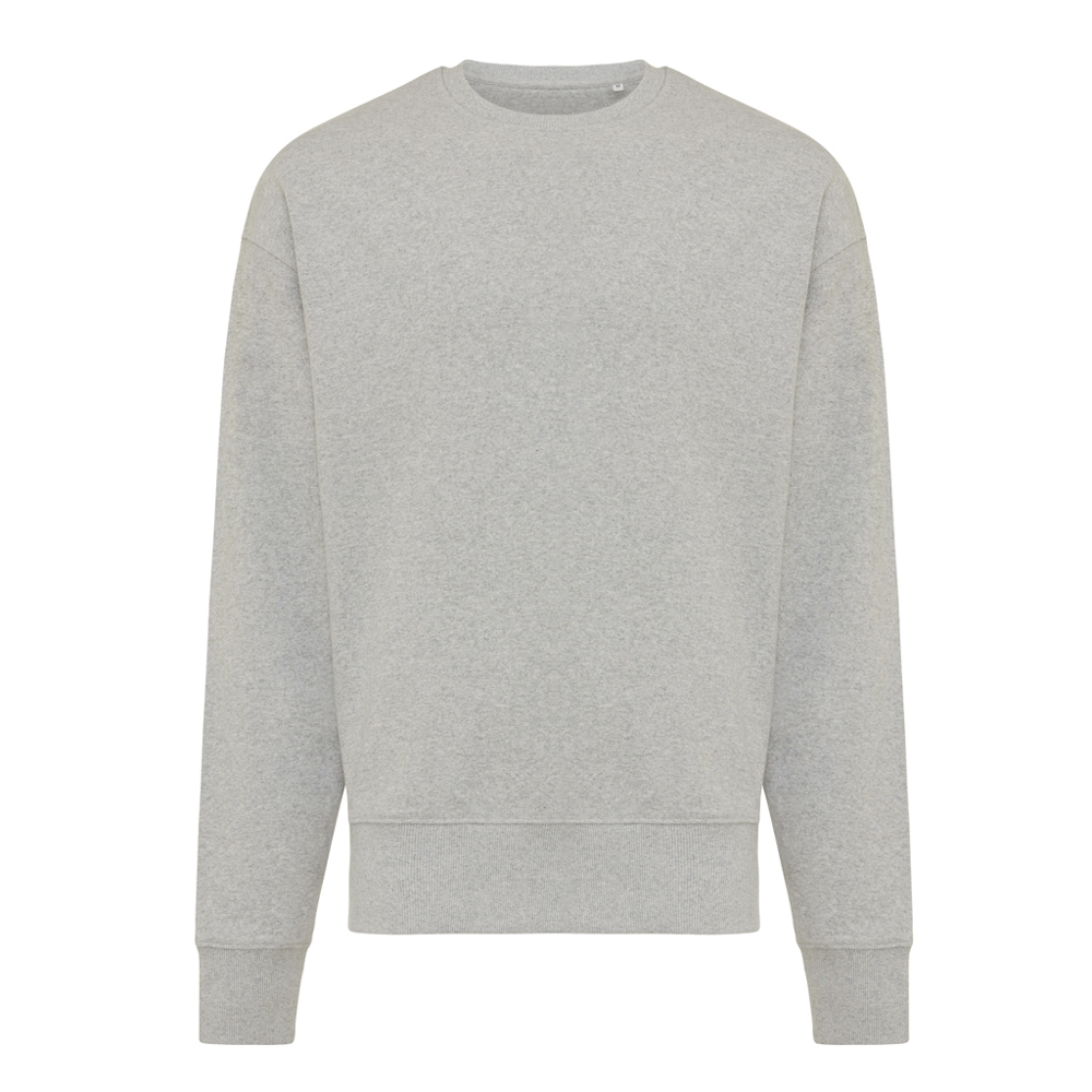 IQONIQ Kruger relaxed recycled cotton crew neck - heather grey (± PMS heather grey)