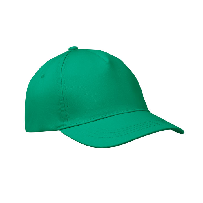 BUZZ - 5 panel baseball cap 160 gr/m - Green