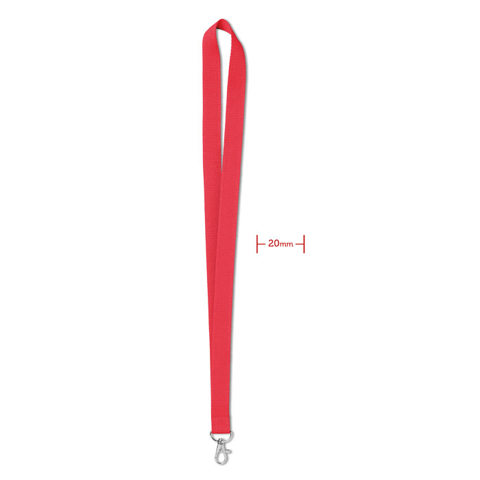 Lanyard. Rood 2 cm.