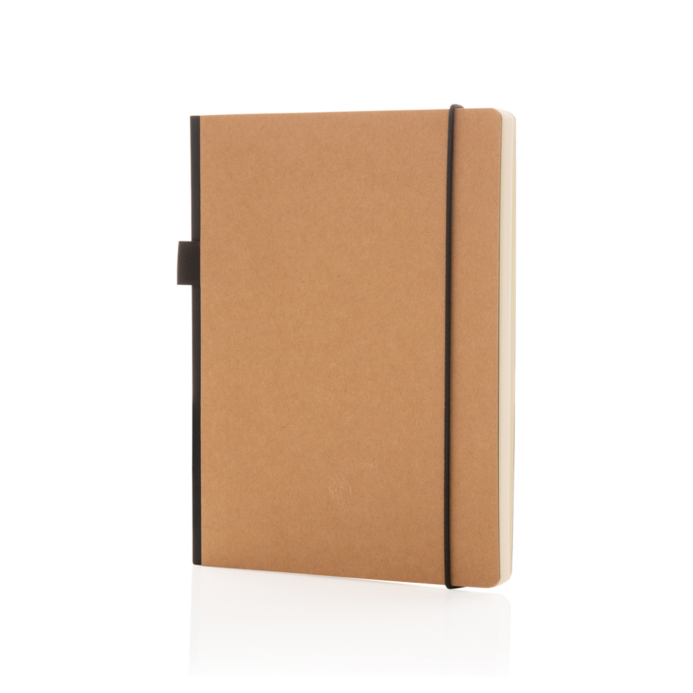 A5 deluxe kraft hardcover notebook - brown (± PMS 728)