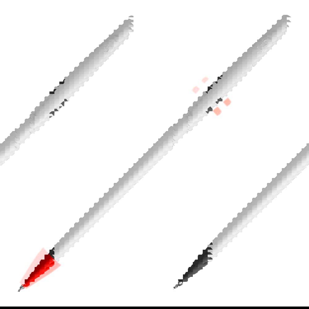 Ball pen Nora hardcolour - White / Red