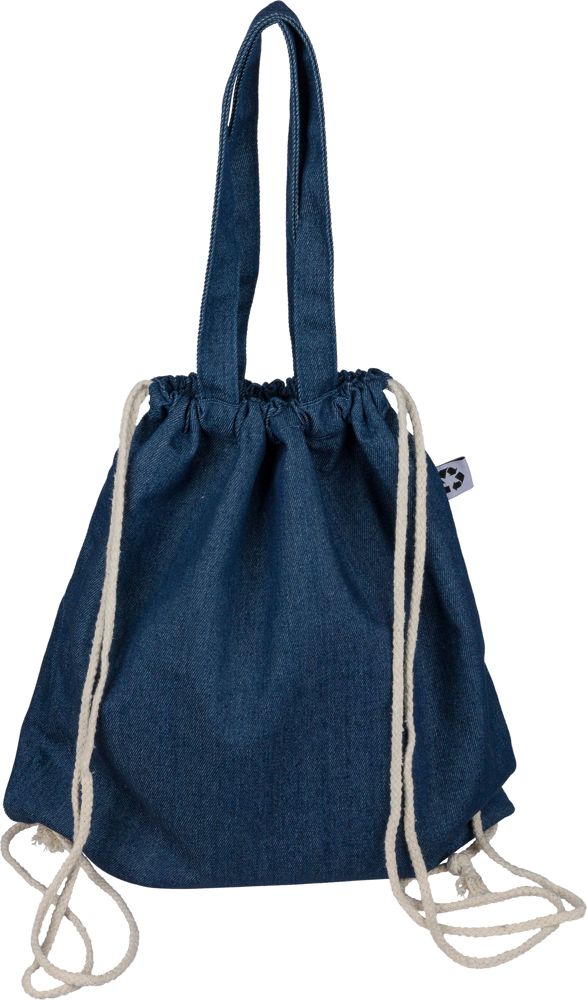 Recycled denim drawstring bag Dex
