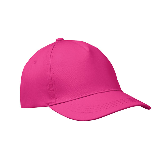 BUZZ - 5 panel baseball cap 160 gr/m - fuchsia