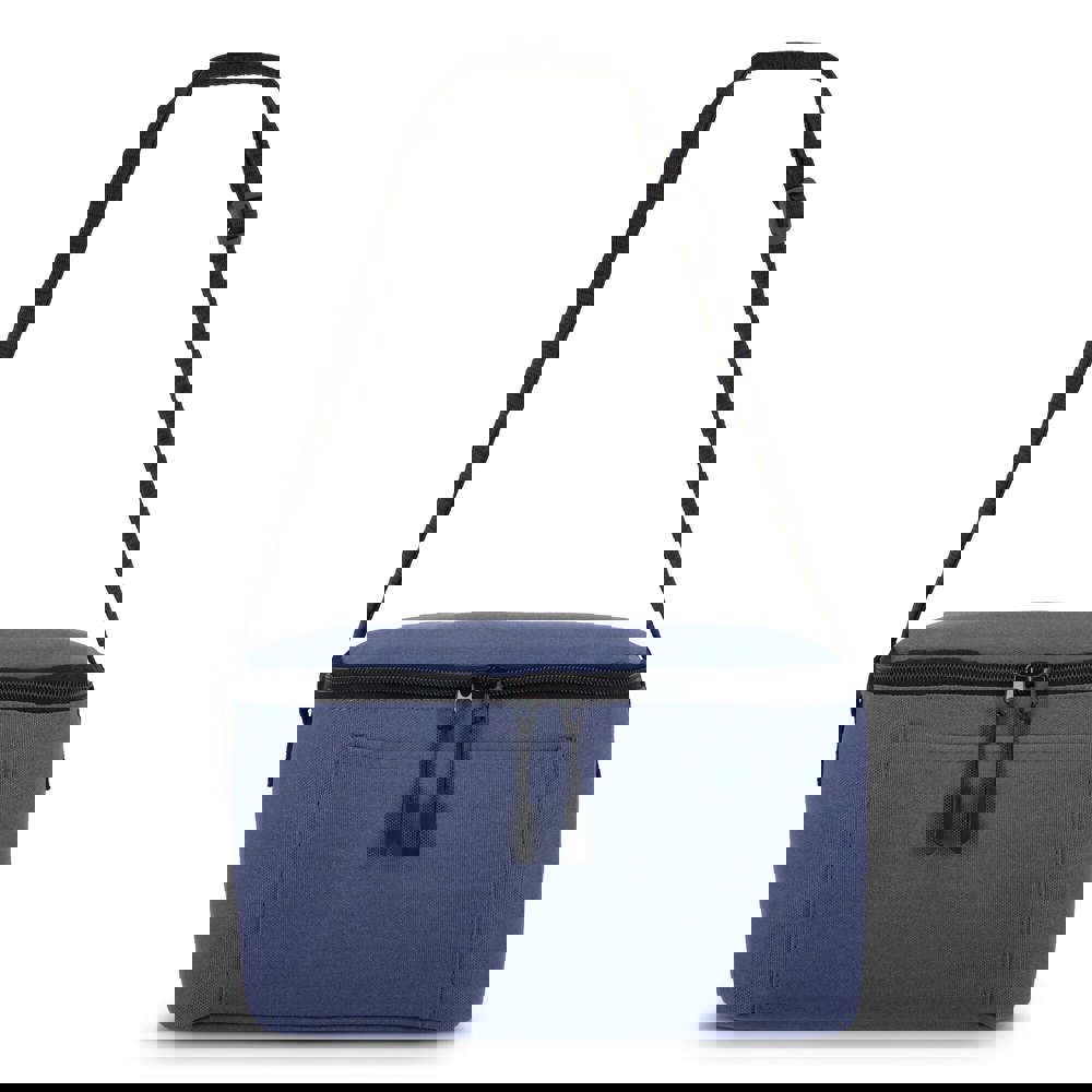 600D gerecycled PET koeltas voor 6 blikjes 25 x 14.5 x 15.5 cm 5 L