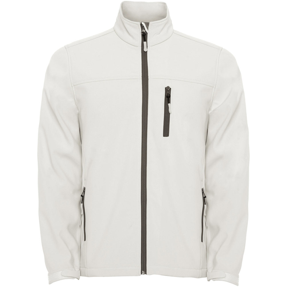 Antartida men's softshell jacket - Pearl White
