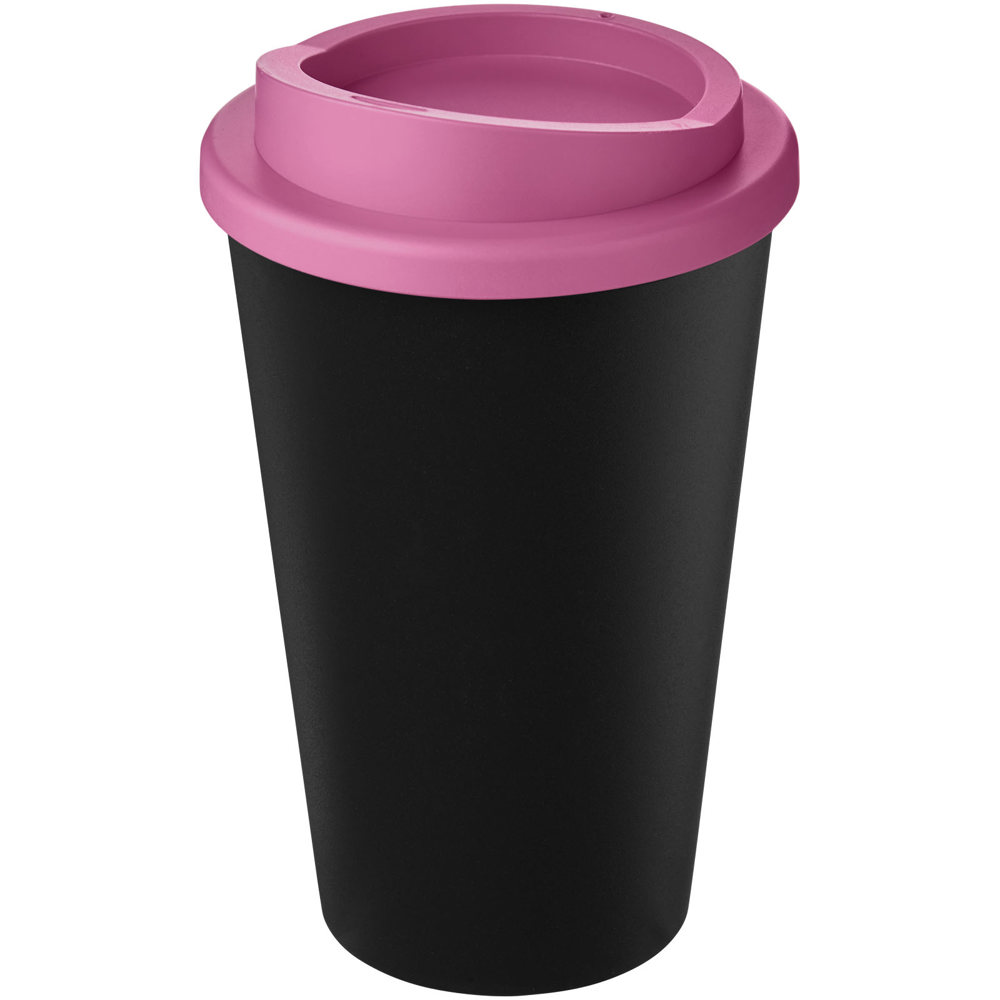 Americano® Eco 350 ml recycled tumbler - Black, Pink