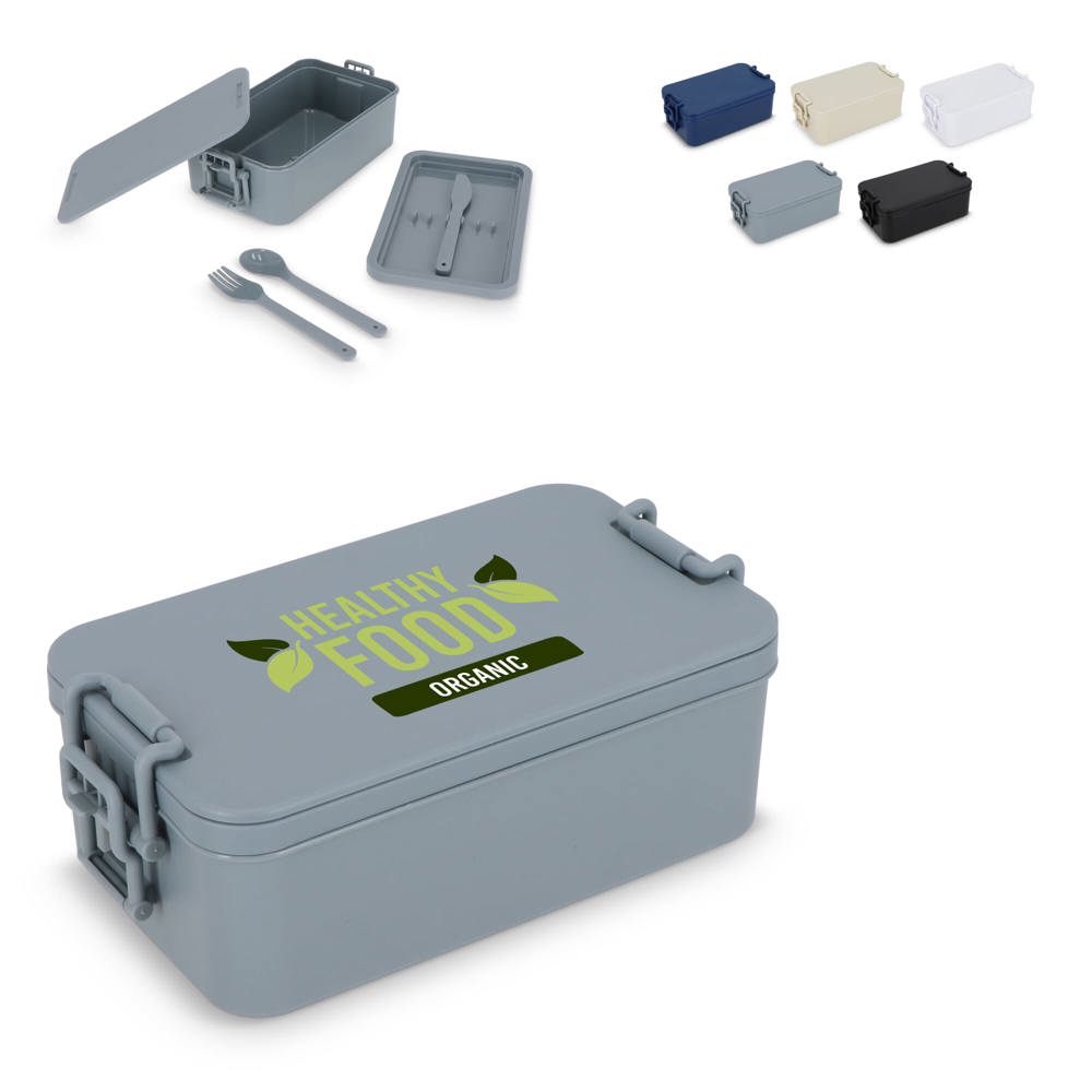 Double layer Lunch Box with Cutlery