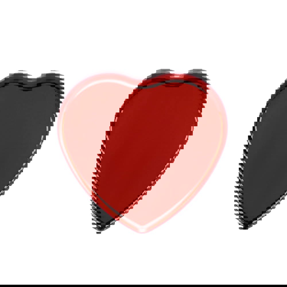 Flat metallic Heart shape lipbalm