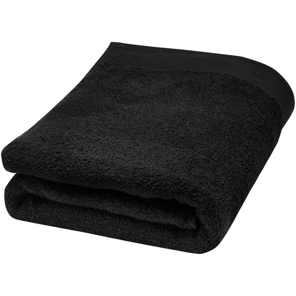 Ellie 550 g/m² cotton towel 70x140 cm - Black
