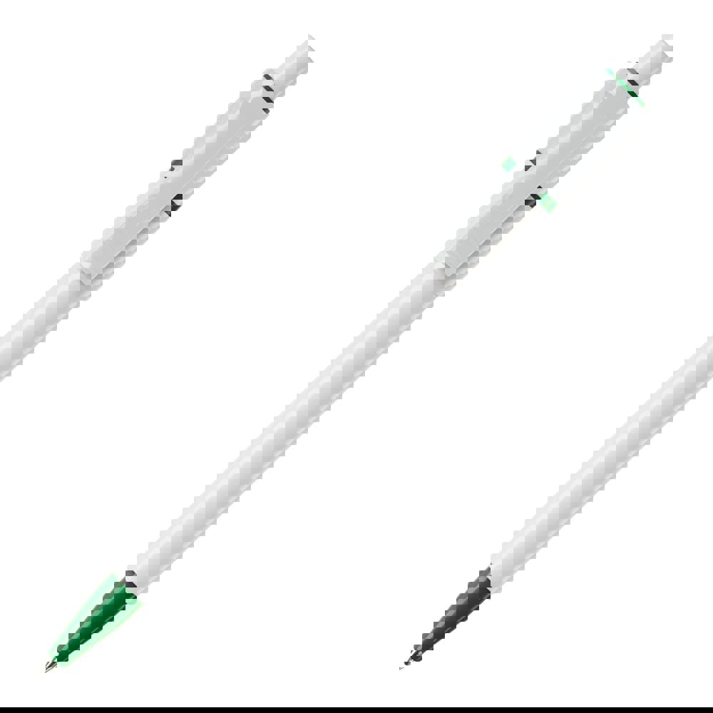 Ball pen Baron hardcolour (RX210 refill) - White / Green