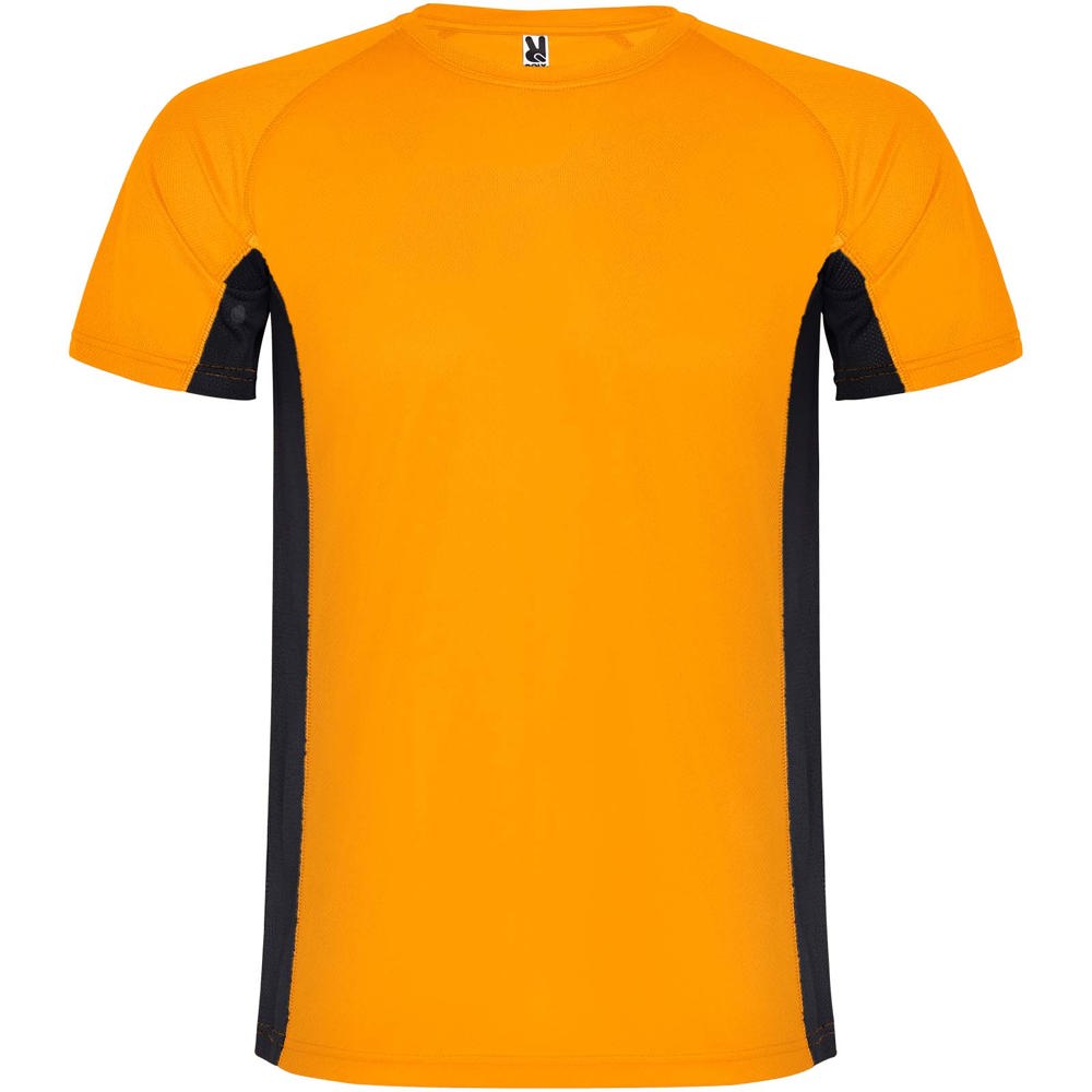 Fluor oranje, Zwart