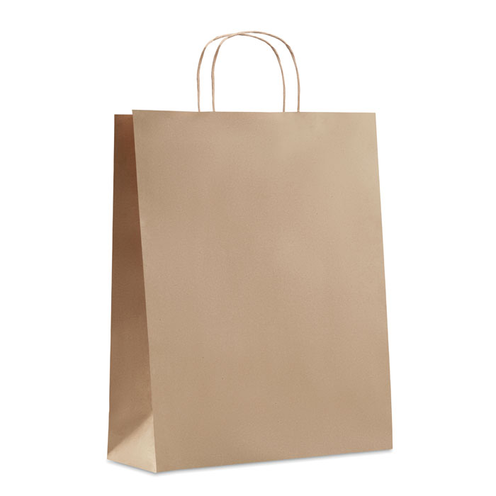 PAPER TONE L - Large Gift paper bag 90 gr/m² - beige