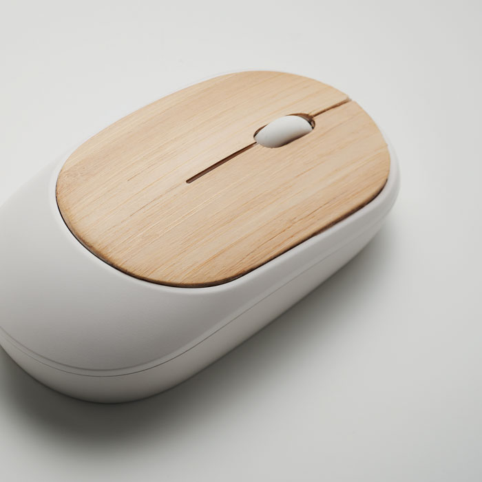 CURVY BAM - Optische Mouse  Bambus