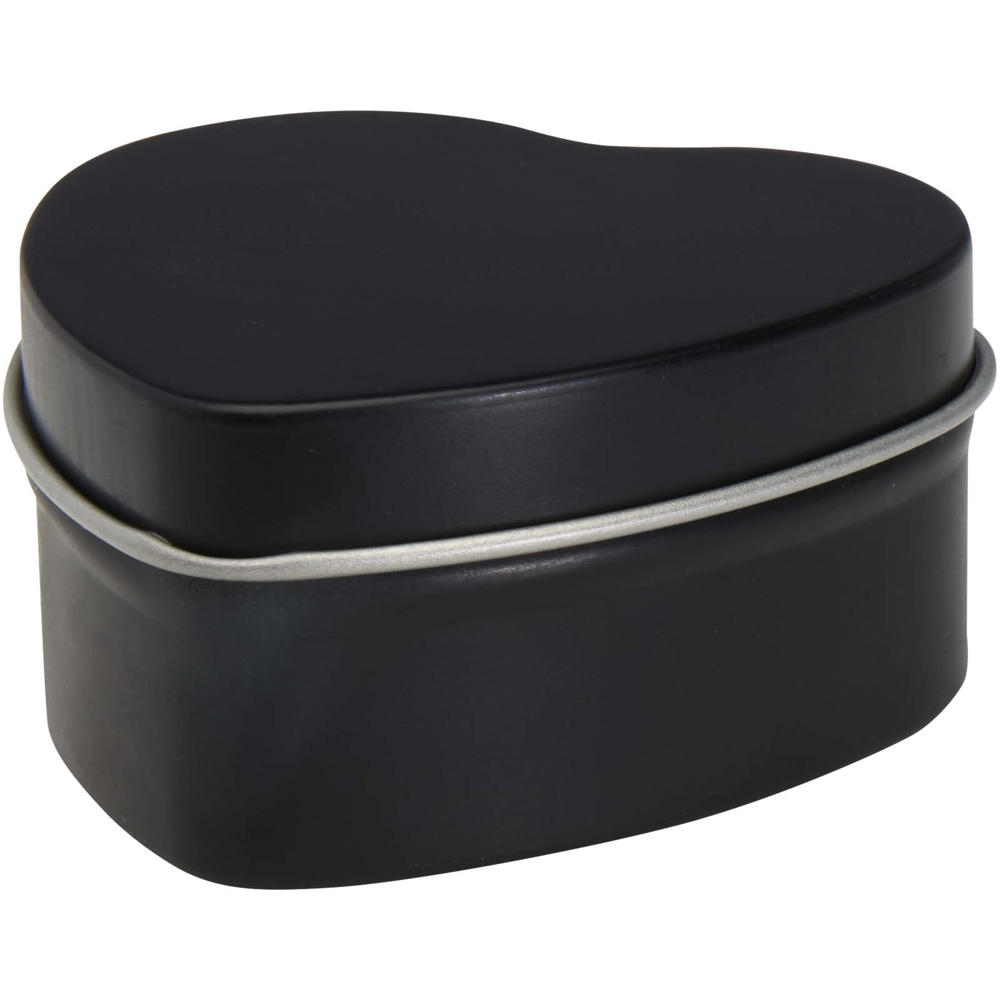 Blissful Herzförmige Zinnkerze mit Vanille Duft