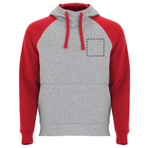 Badet zweifarbiger Kapuzenpullover Unisex