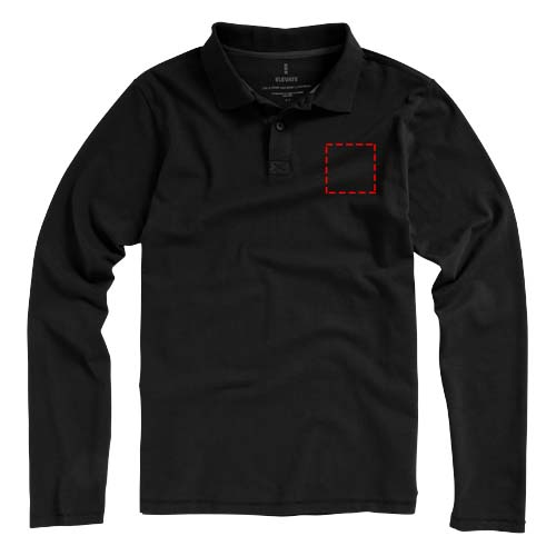 Calgary herenpolo met lange mouwen