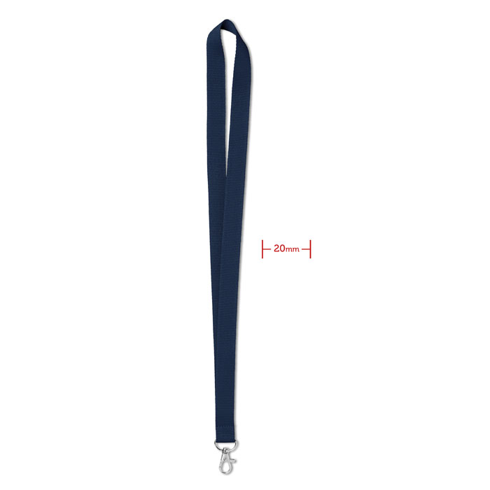 Lanyard. Blauw 2 cm.