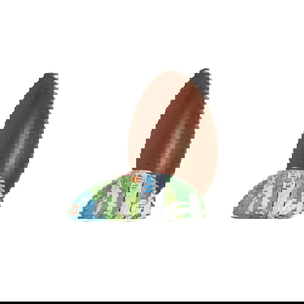 Halbfestes Osterei mit bedruckter Hülle