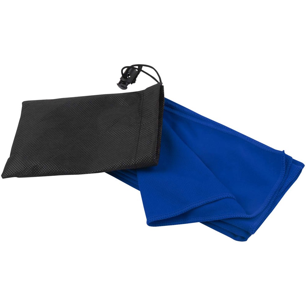Lucas RPET sport towel 30x80 cm - Royal blue