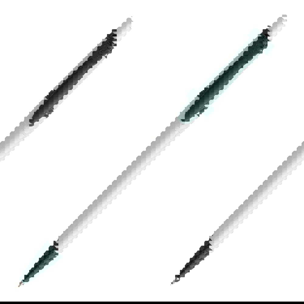 Ball pen Olly hardcolour - White / Dark Green