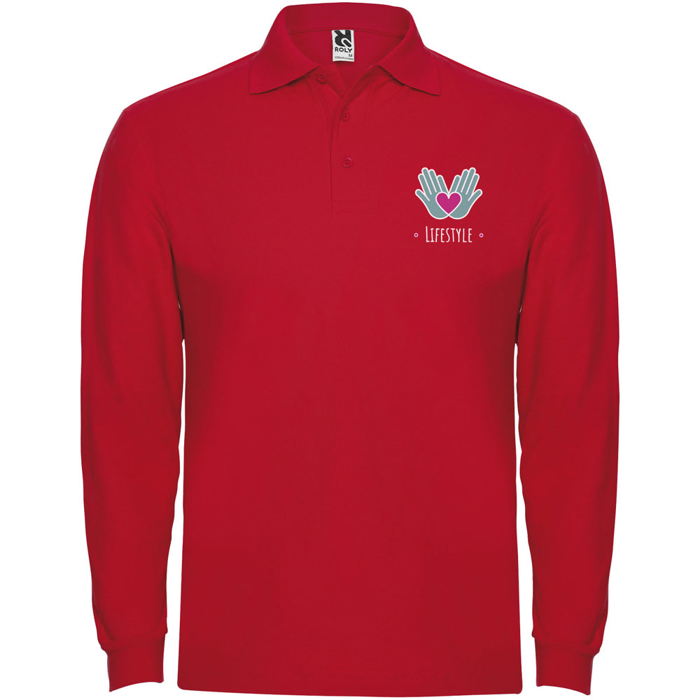 Estrella long sleeve men's polo