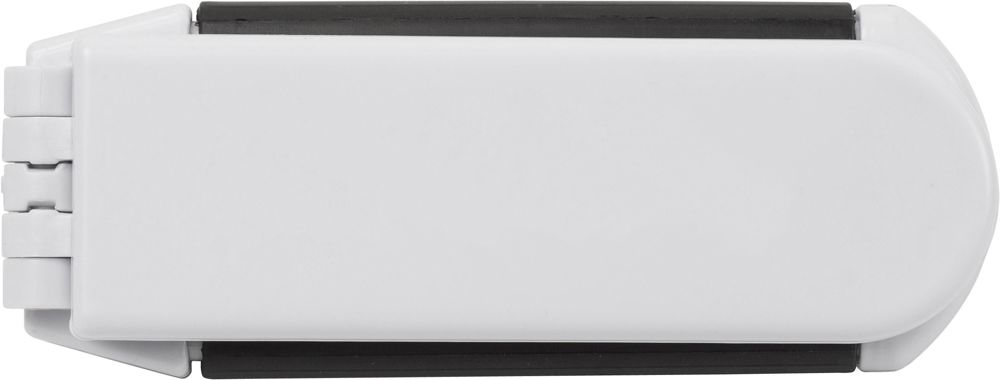 ABS hair brush with mirror Meghan - White