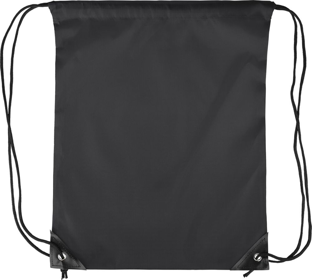 Polyester (210D) drawstring backpack Stef - Black