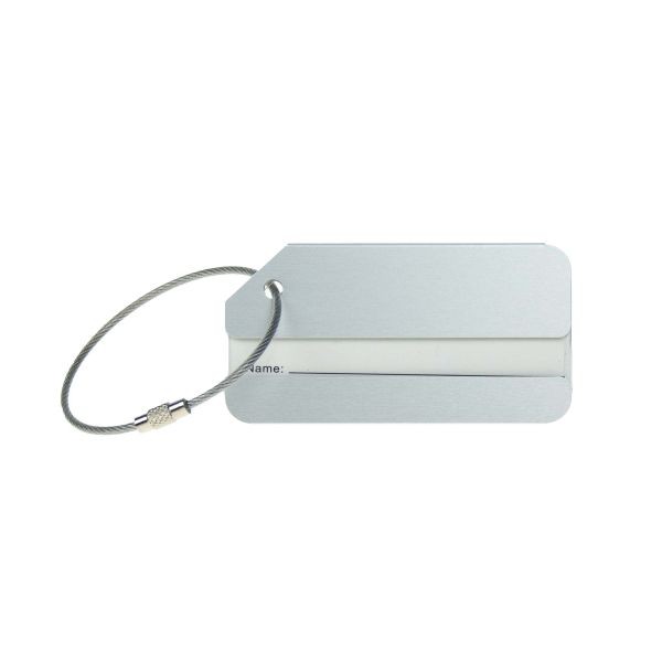 Luggage Tag Aluminium - Silver