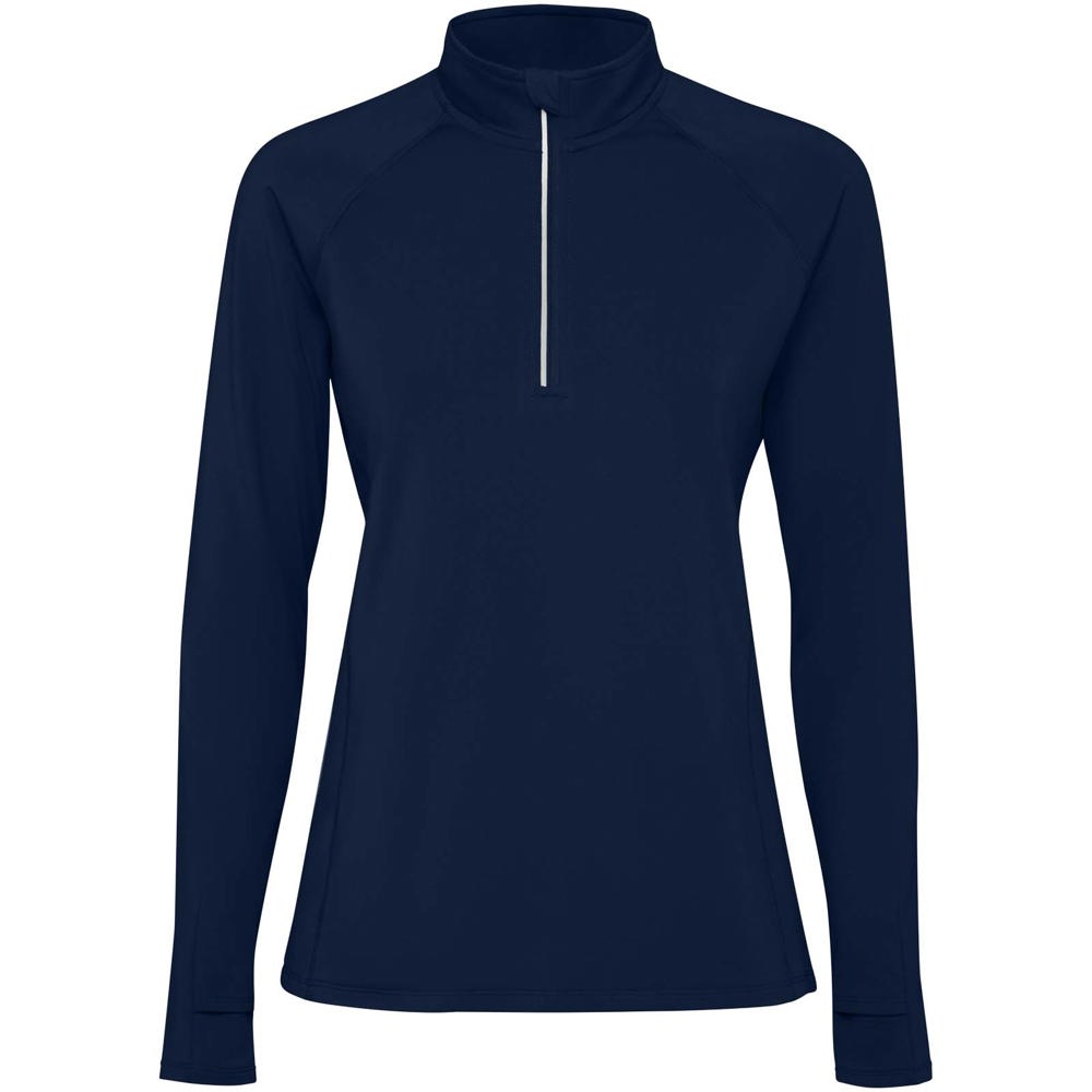 Estambul long sleeve women's half zip sweatshirt - Navy