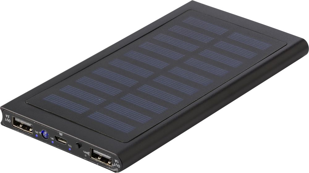 ABS and aluminium solar charger Adriana