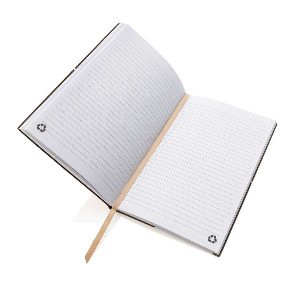 A5 GRS recycled leather notebook