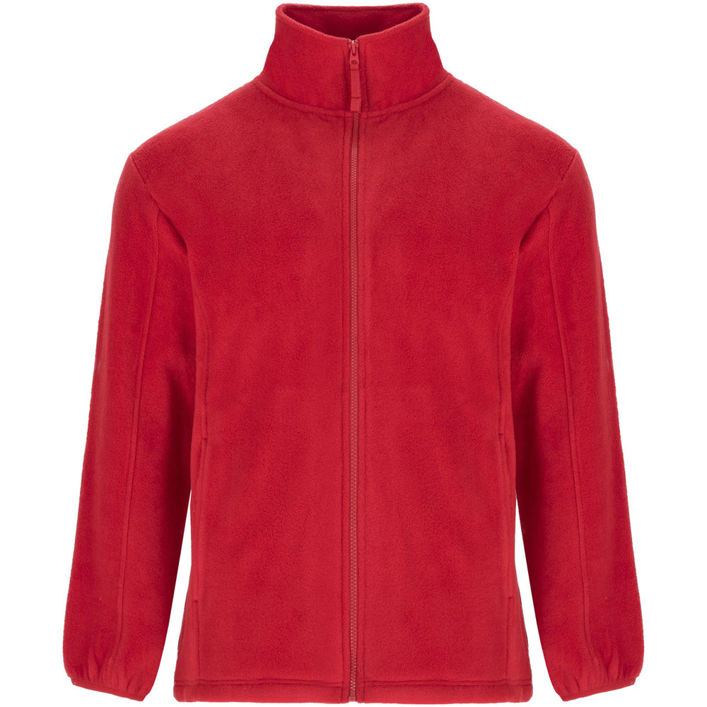 Artic fleece herenjack met volledige rits - Rood