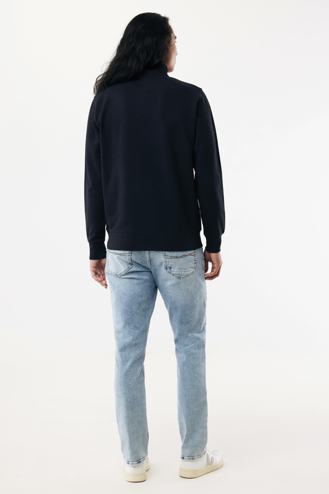 IQONIQ Elgon recycled cotton quarter zip sweater