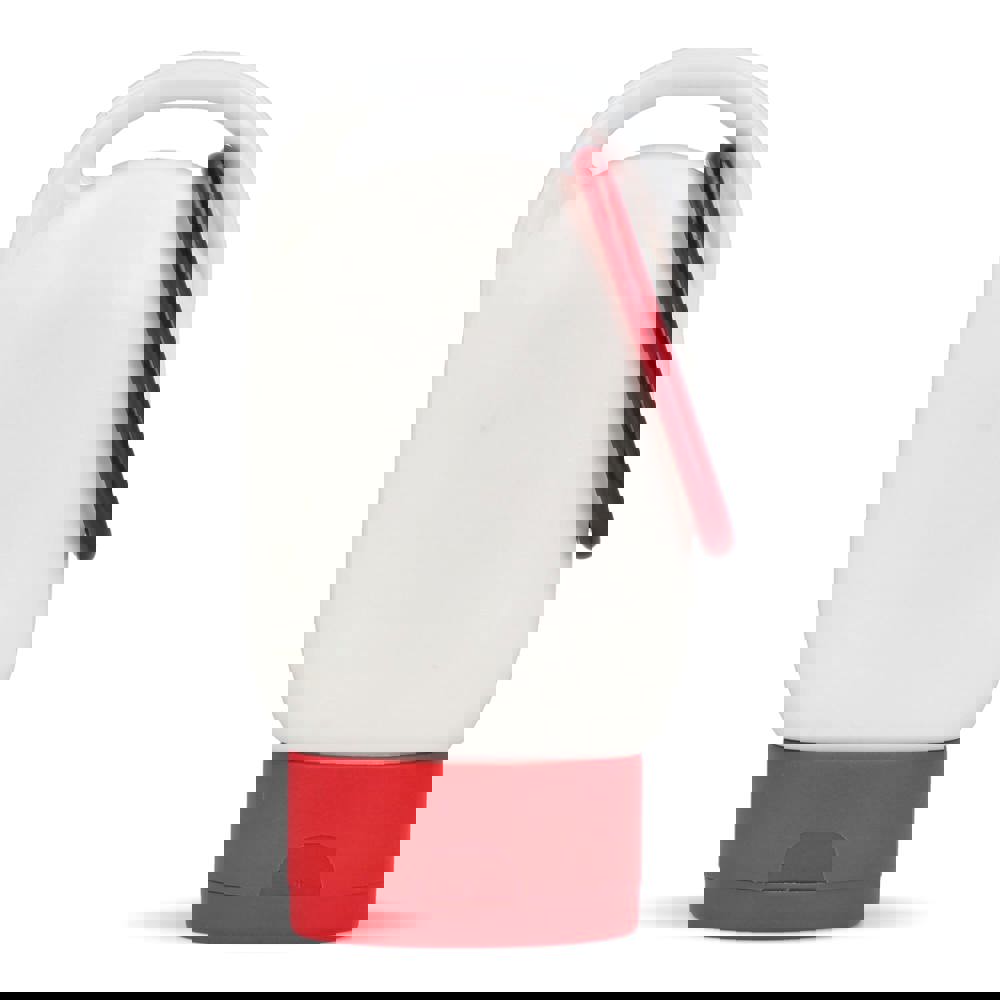 Sonnenschutzlotion mit Karabiner SPF30 aus recyceltem Material - rot