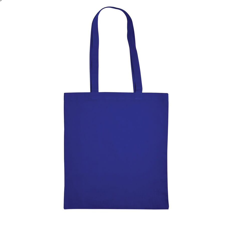 Baumwolltasche mit langen Henkeln, 140 gr/m² - Royalblau (PMS 286c) / Koningsblau
