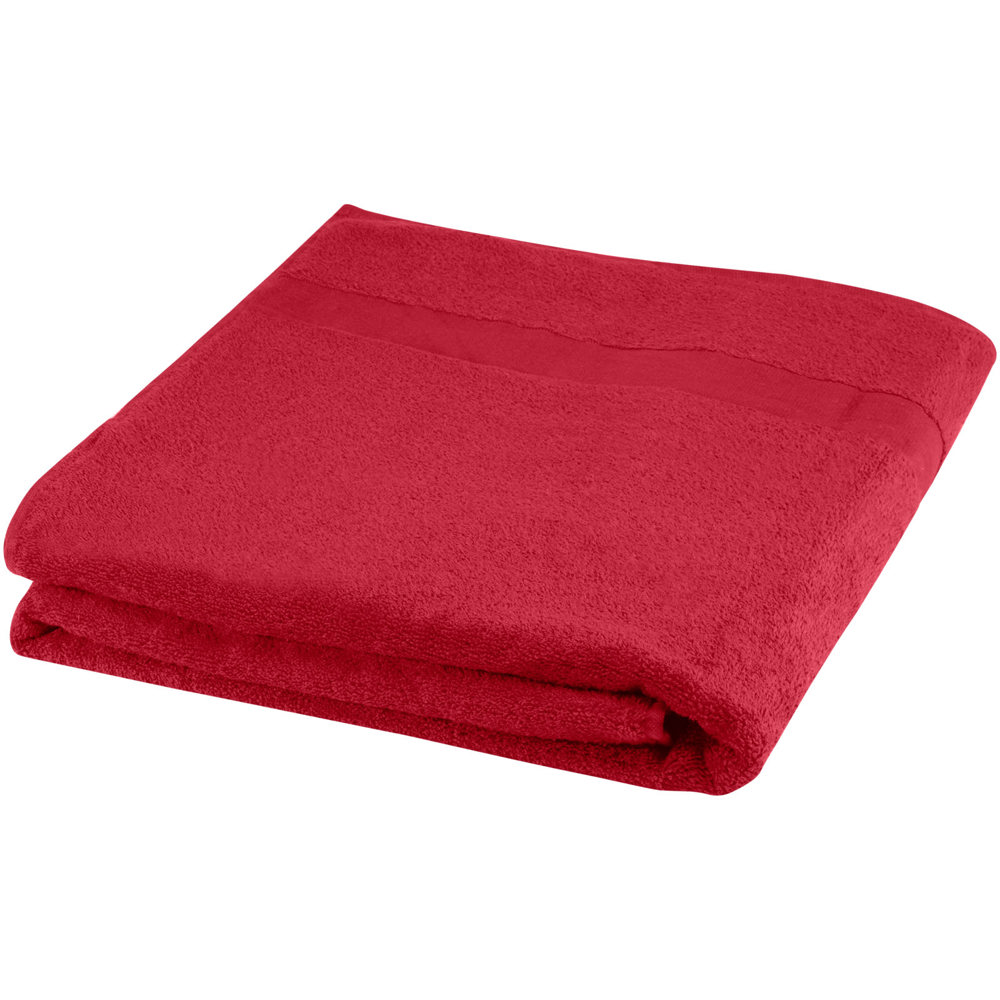 Evelyn 450 g/m² cotton towel 100x180 cm - Red