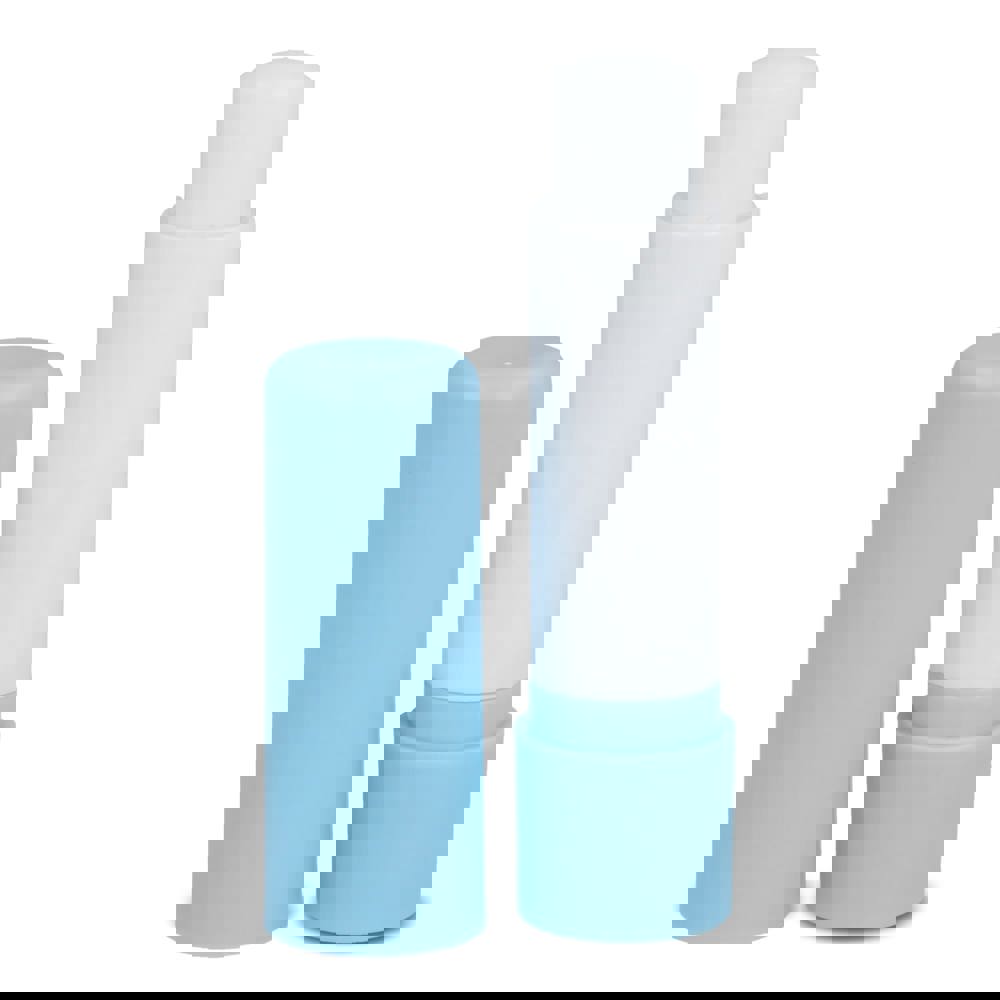 Classic lipbalm stick recycled materials - light blue