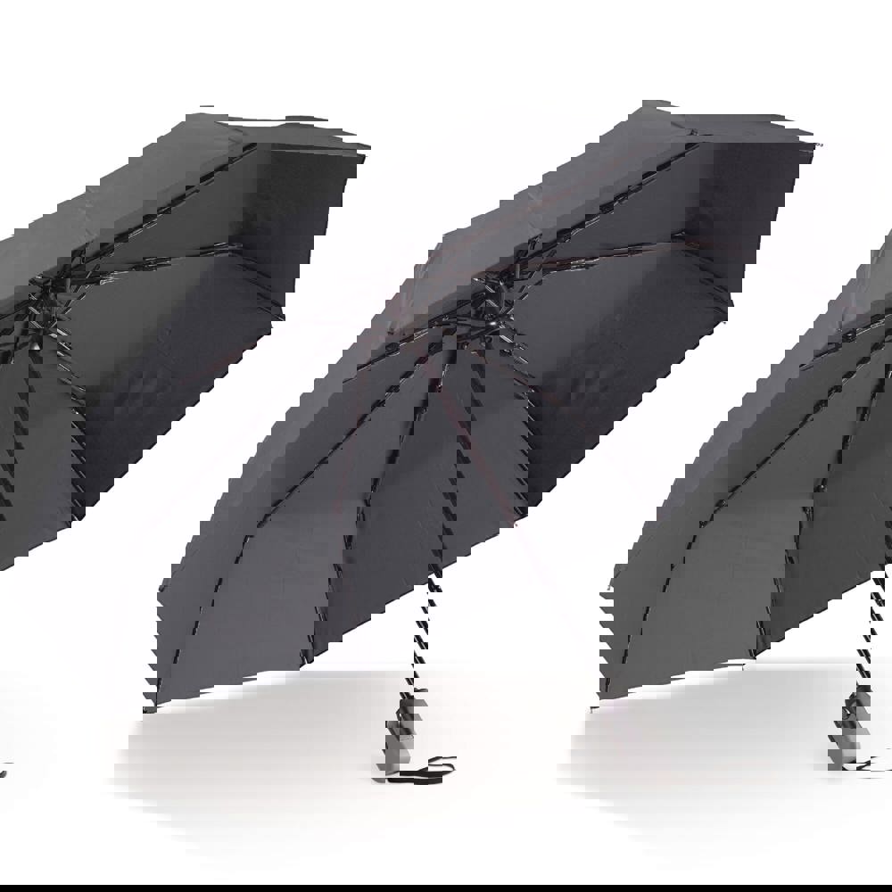 Deluxe foldable umbrella 22” auto open auto close - Black