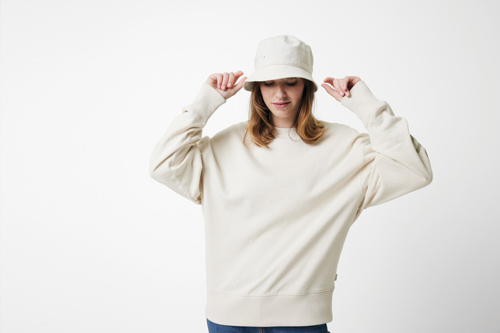 IQONIQ Kruger Relax-Rundhals-Sweater aus recycelt. Baumwolle