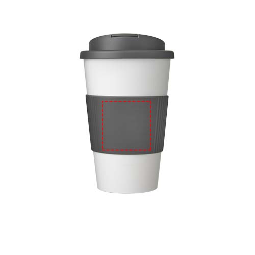 Americano® 350 ml tumbler with grip & spill-proof lid