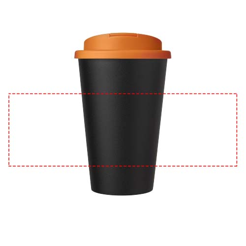 Americano® Eco 350 ml recycled tumbler with spill-proof lid