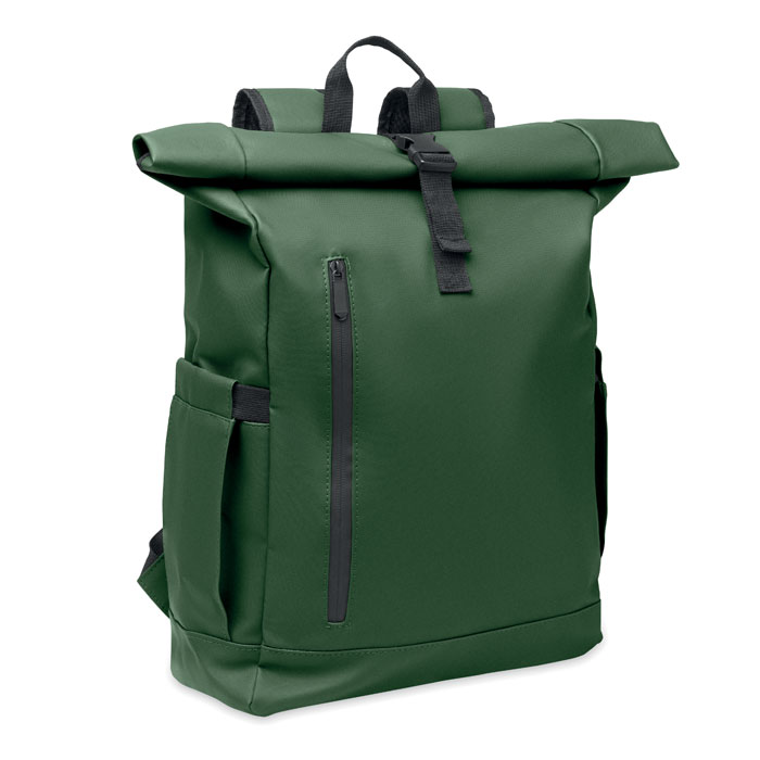 BANGKOK ROLL - Rolltop laptop rucksack 600D - Dark Green