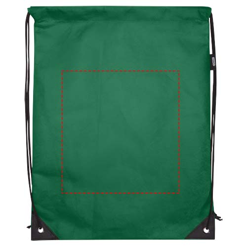 Evergreen GRS recycled non-woven drawstring bag 5L